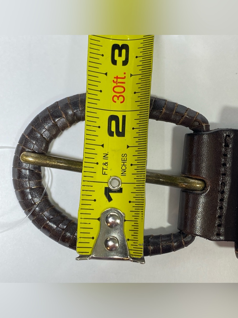 Talbots Women's Braided Woven Genuine Leather Belt Brown Sz S Leather Buckle NWT - Picture 11 of 11